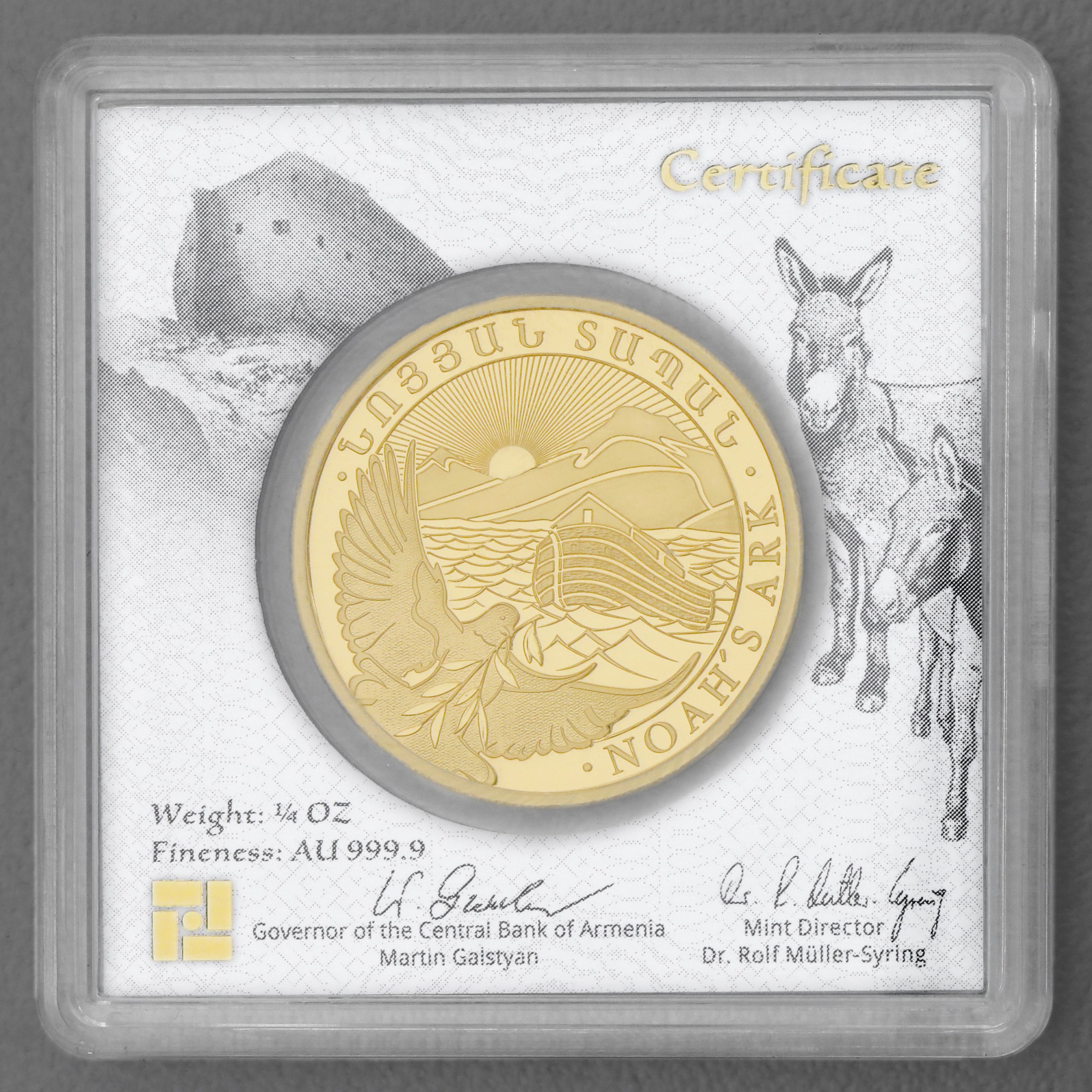 Goldmünze 1/4oz "Arche Noah" 2023 (Armenien) - Detailansicht 2