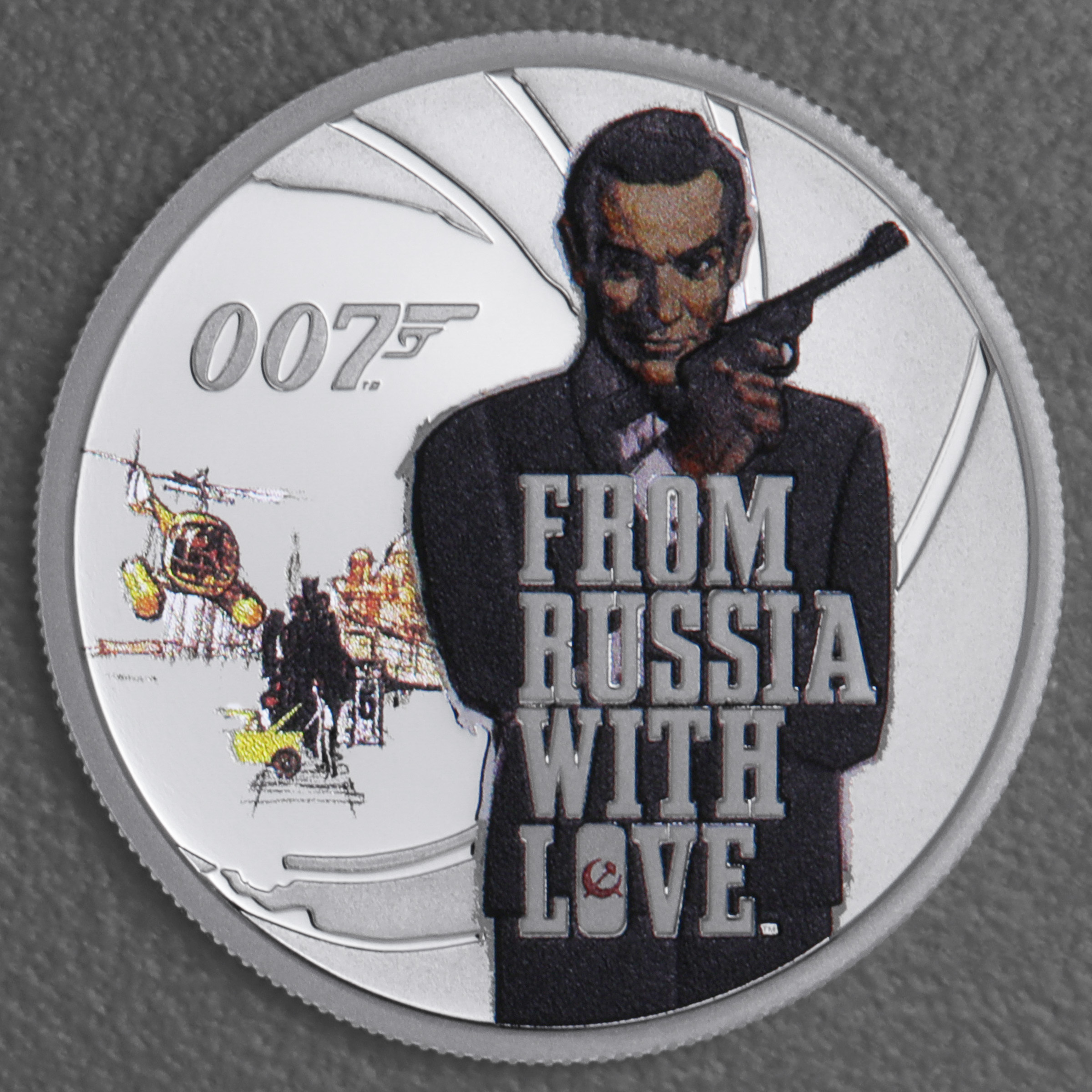 Silbermünzen 1oz + 6 x 1/2oz "Sean Connery" 2024 (PP/kol./verg.) Set – 7-teilig James Bond (Tuvalu) - Detailansicht 6