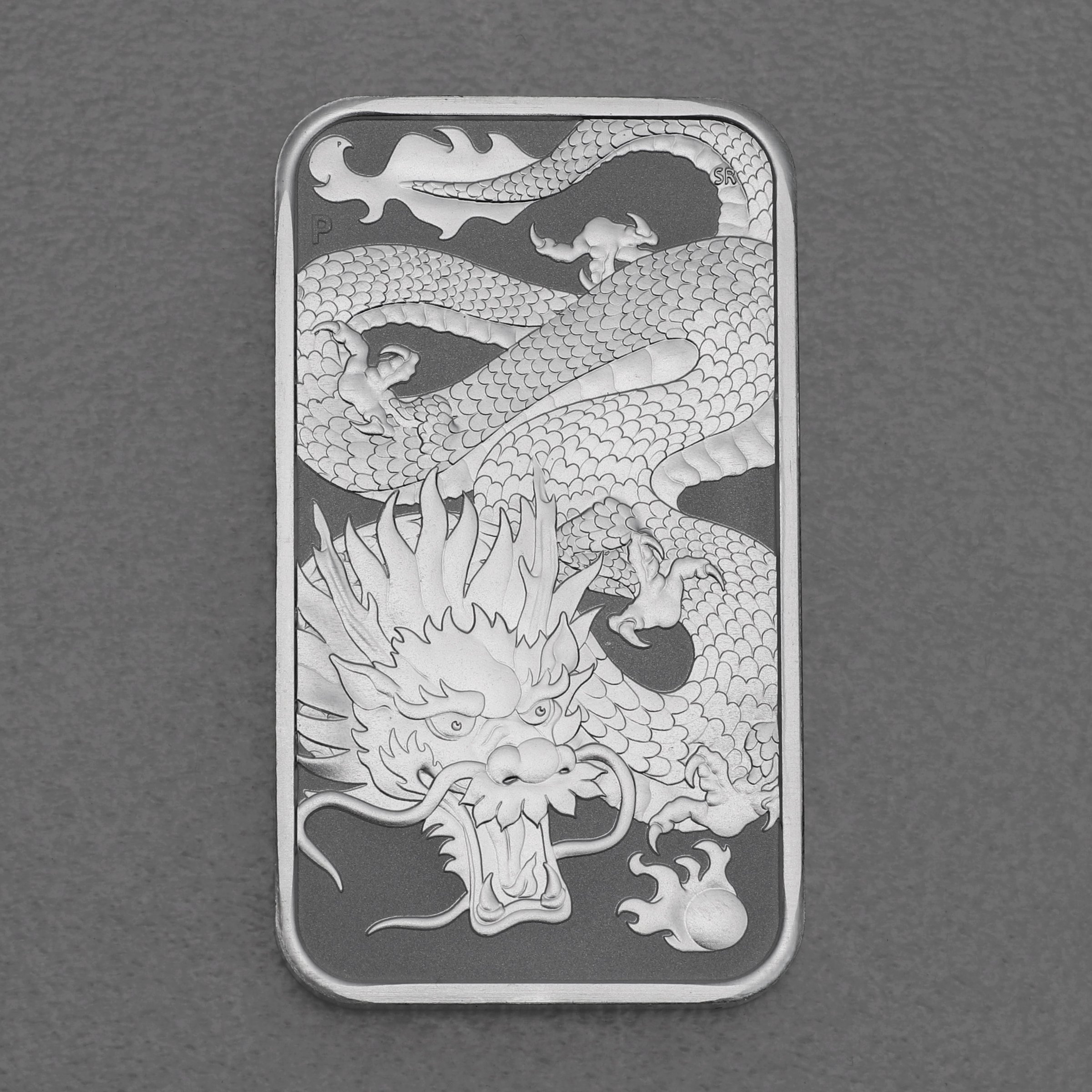 Silber Münzbarren 1oz "Rectangular Dragon" 2022 19% (Australien) - Hauptansicht