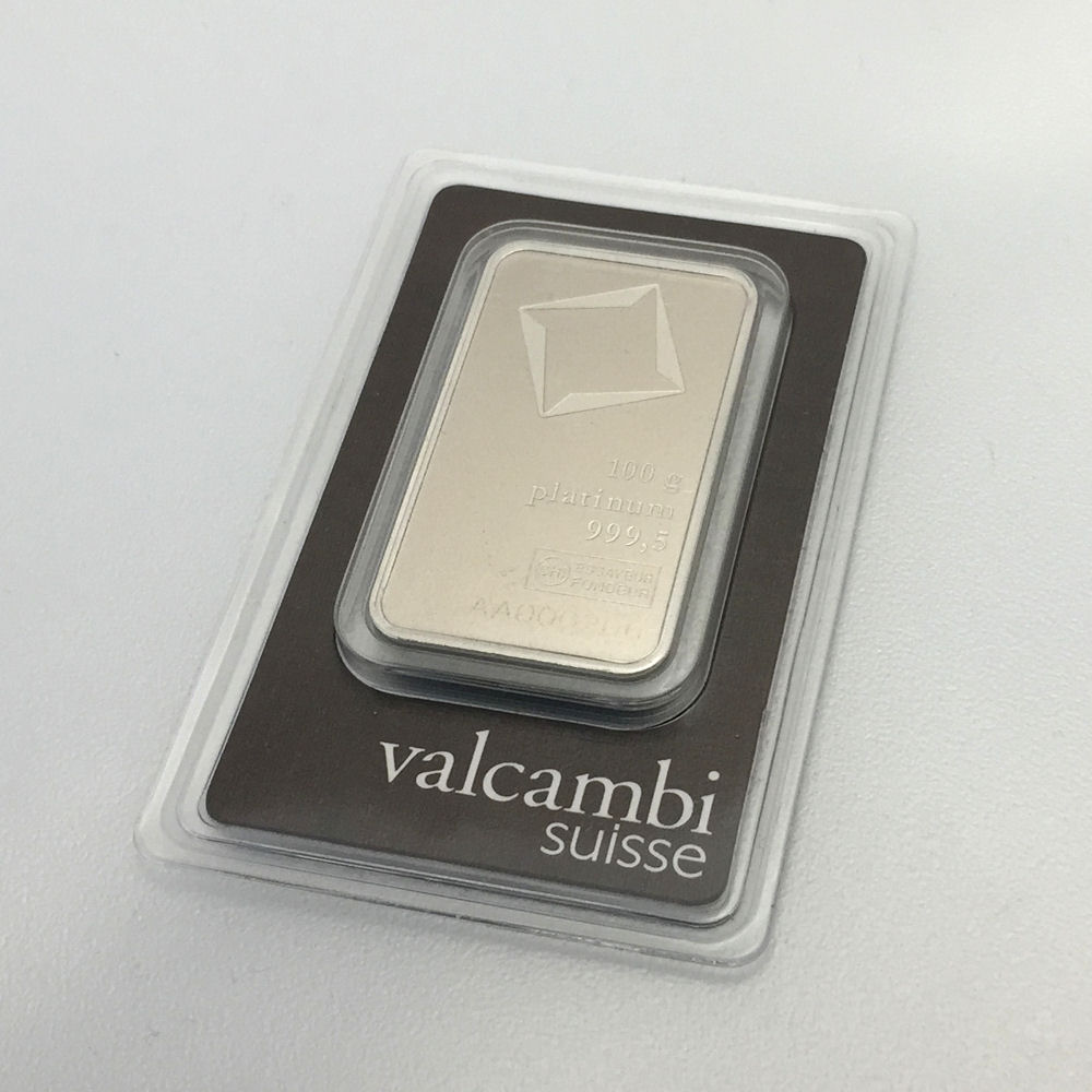 Platinbarren 100g VALCAMBI (Pt) - Detailansicht 1
