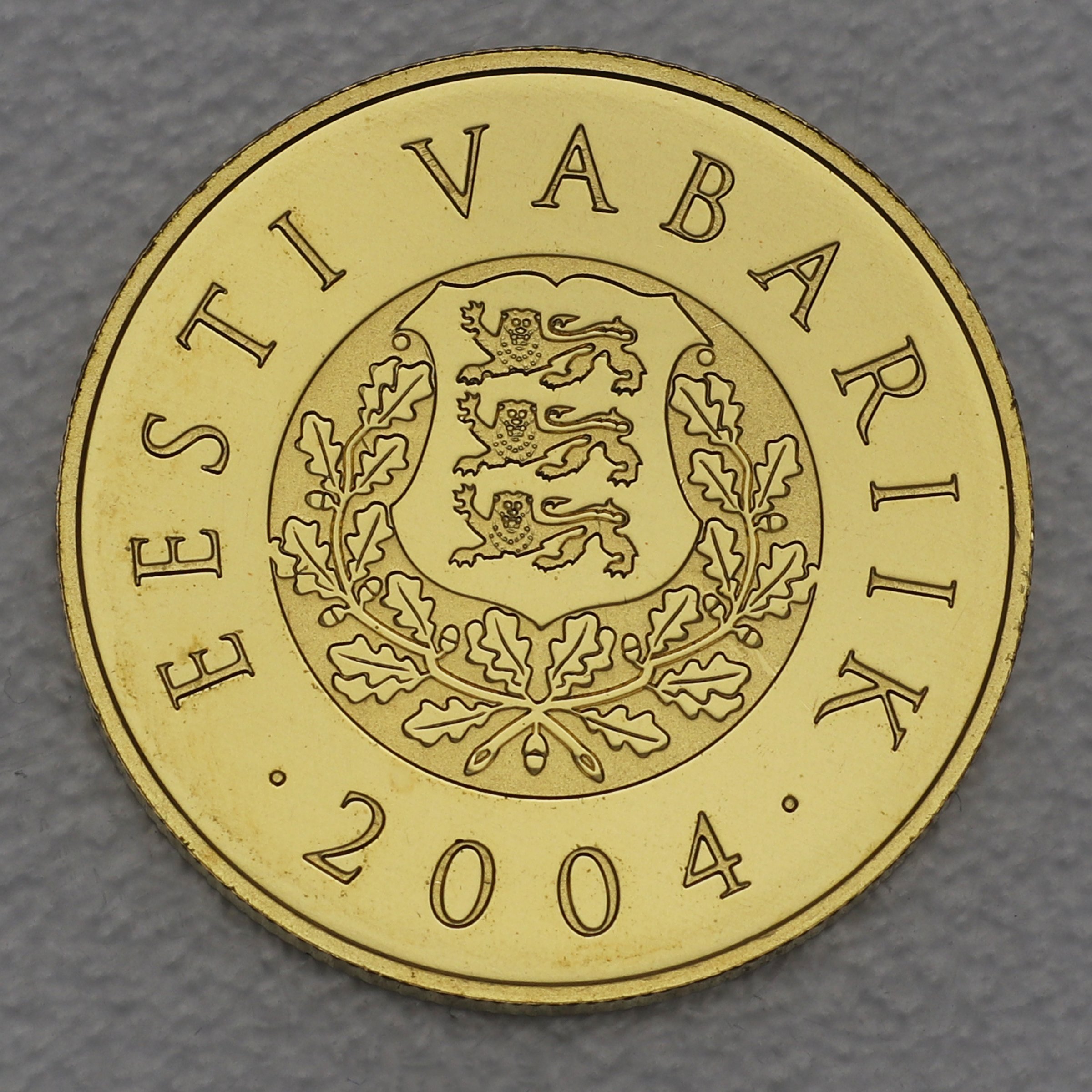 Goldmünze 100 Krooni "Olympische Spiele" 2004 (Estland) - Detailansicht 1