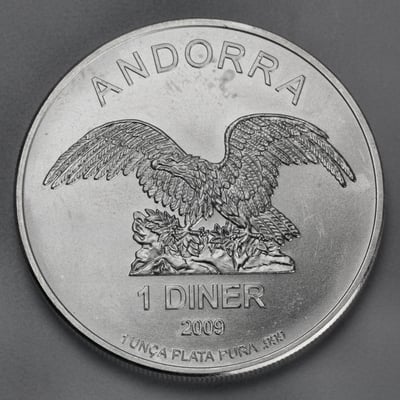 Silbermünze 1oz "Andorra Eagle" verschiedene Jahrgänge diff. (Andorra) - Miniaturansicht 3