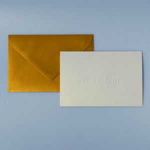Geschenk-Karte "Alles Gute" mit goldenem Umschlag - Hauptansicht