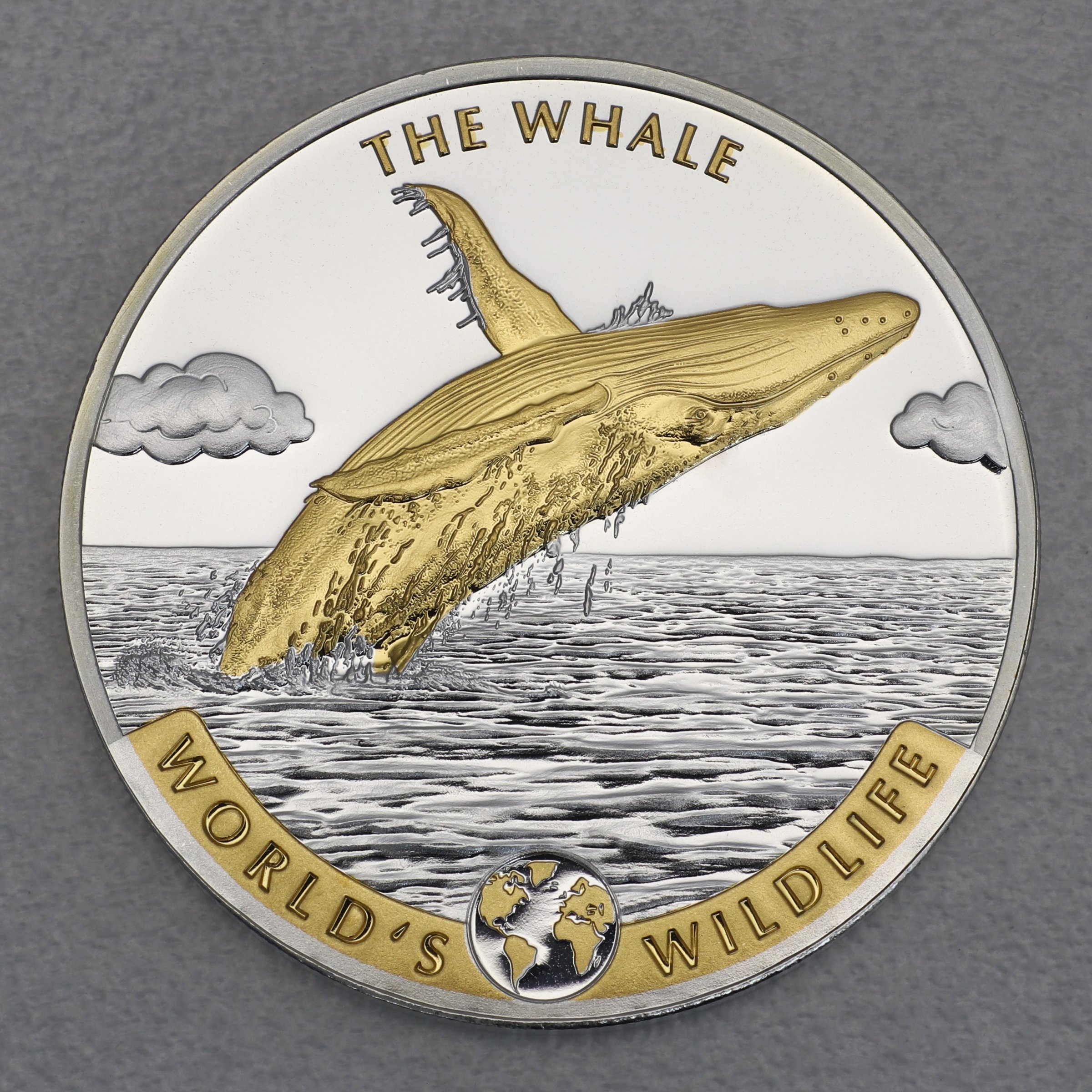 Silbermünze 1oz "Wal" 2020 (vergoldet) World s Wildlife (Kongo) - Hauptansicht