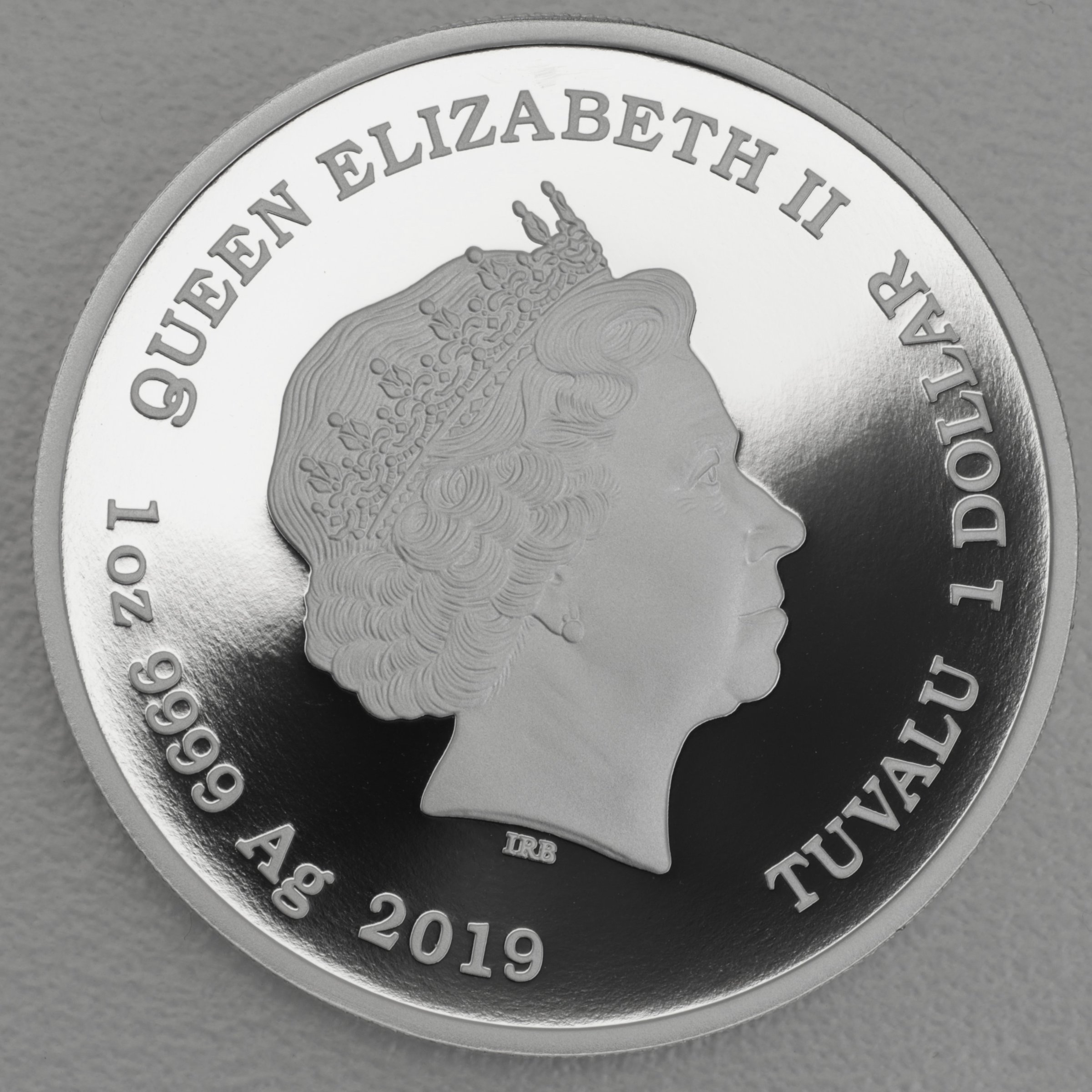 Silbermünze 1oz "Homer Simpson" 2019 (koloriert) The Simpsons (Tuvalu) - Detailansicht 1
