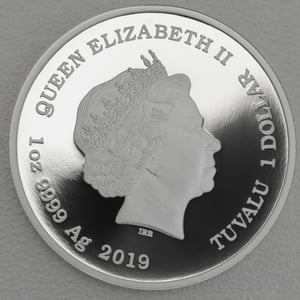 Silbermünze 1oz "Homer Simpson" 2019 (koloriert) The Simpsons (Tuvalu) - Miniaturansicht 2