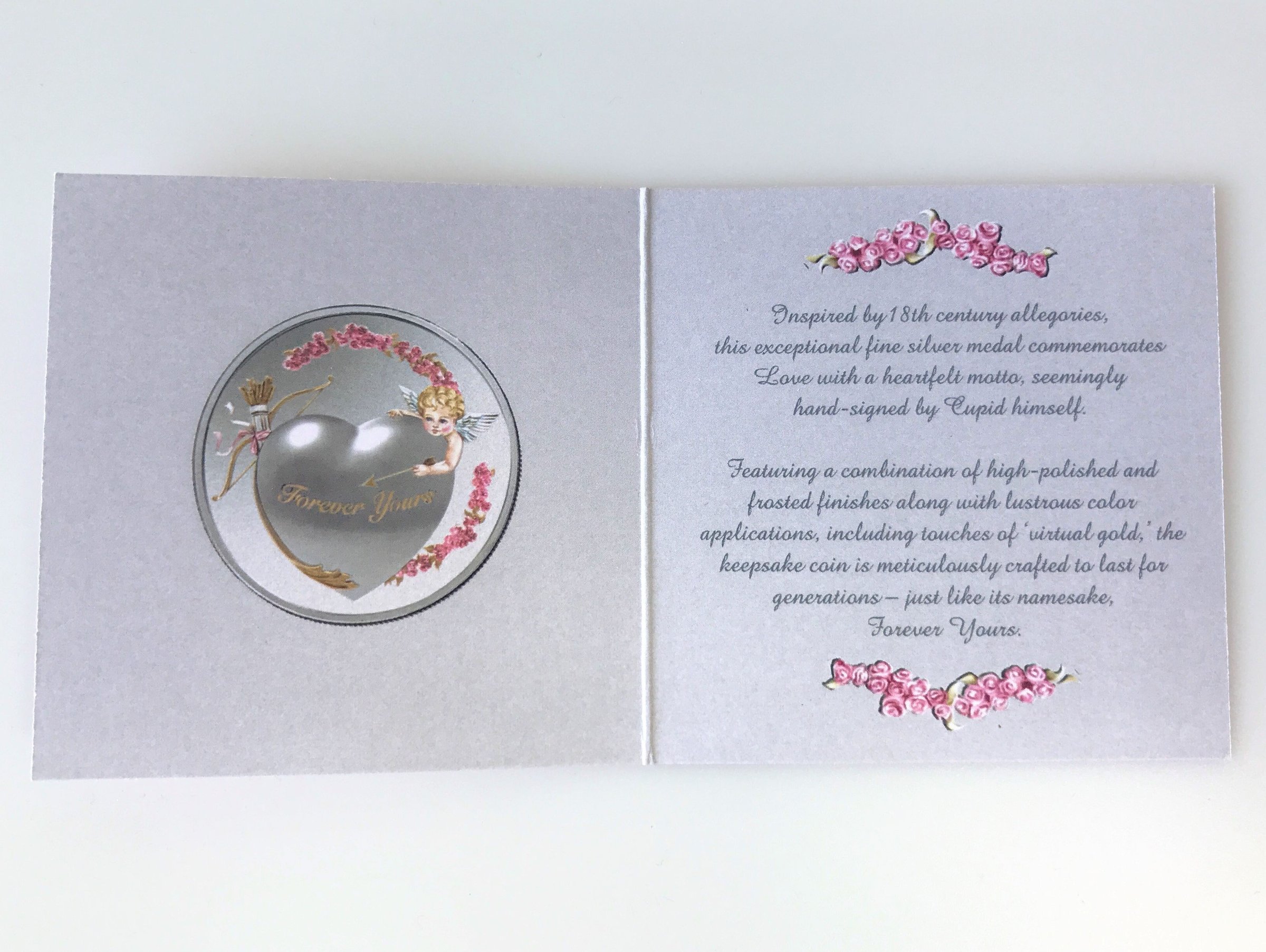 Silbermedaille 1oz "Forever Yours" PAMP - Detailansicht 5