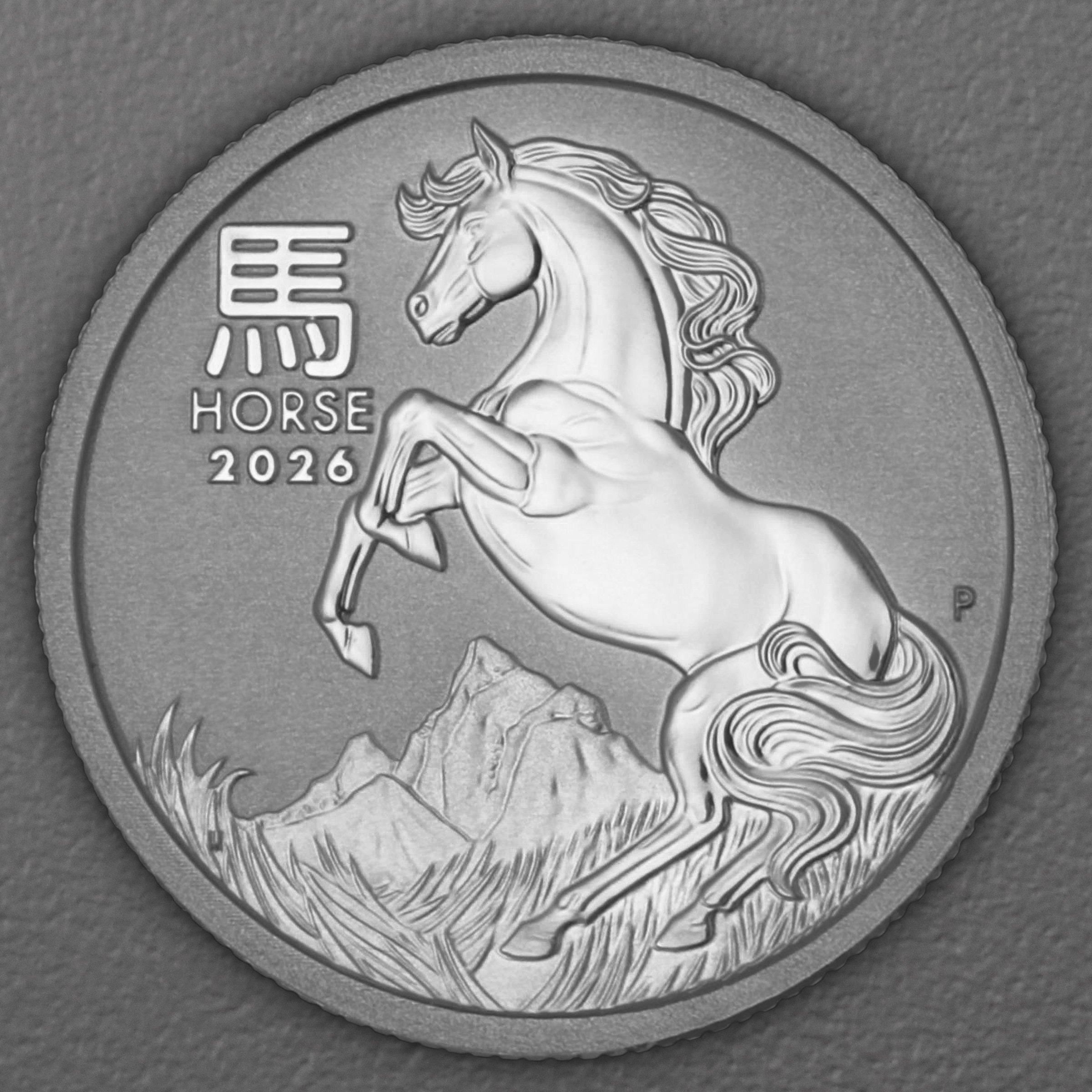 Platinmünze 1/10oz "Pferd" 2026 Lunar III – Year of the Horse (Australien) - Hauptansicht