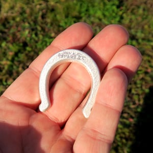 Silberbarren 1oz ESG "Hufeisen" 3D-Barren gegossen glänzend gravierbar - Miniaturansicht 4