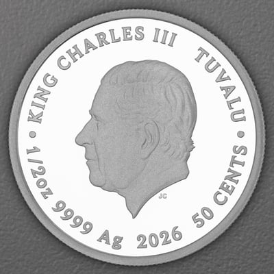 Silbermünze 1/2oz "Benedict & Sophie" 2026 (PP/koloriert) Bridgerton (Tuvalu) - Miniaturansicht 2