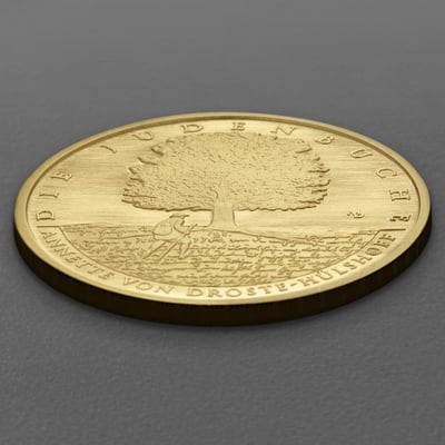 Goldmünze 100 Euro "Die Judenbuche" 2026 Meisterwerke der deutschen Literatur (Deutschland) - Miniaturansicht 3