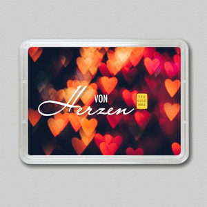 Goldbarren 0,5g "In Liebe" (Flip) - Hauptansicht