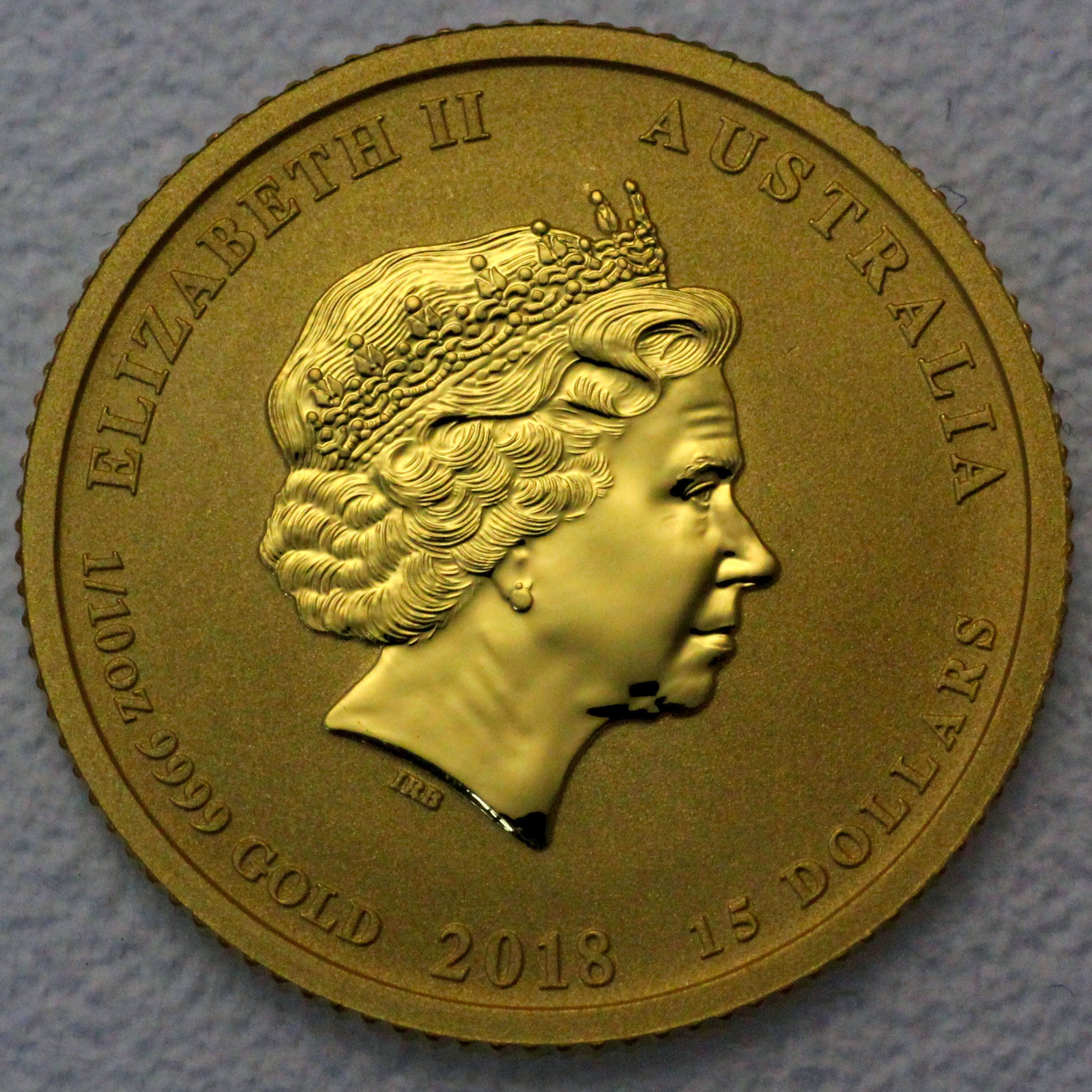 Goldmünze 1/10oz "Hund" 2018 Lunar II – Year of the Dog (Australien) - Detailansicht 1