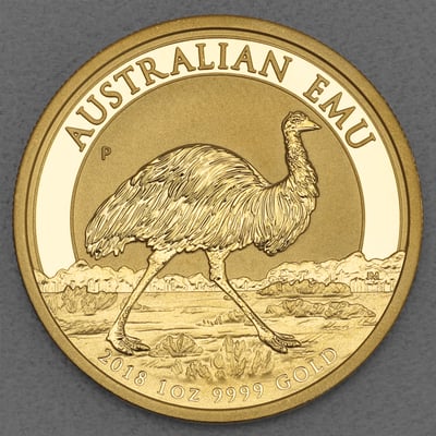 Goldmünze 1oz "Emu" 2018 (Australien) - Miniaturansicht 1