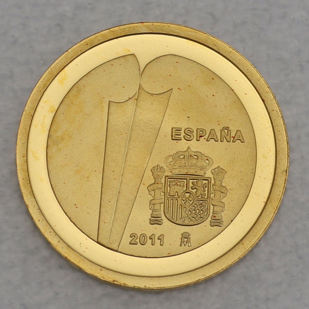 Goldmünze 20 Euro "Jubiläum EU Betritt" 2011 (Spanien) - Hauptansicht