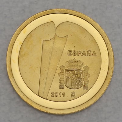 Goldmünze 20 Euro "Jubiläum EU Betritt" 2011 (Spanien) - Miniaturansicht 1