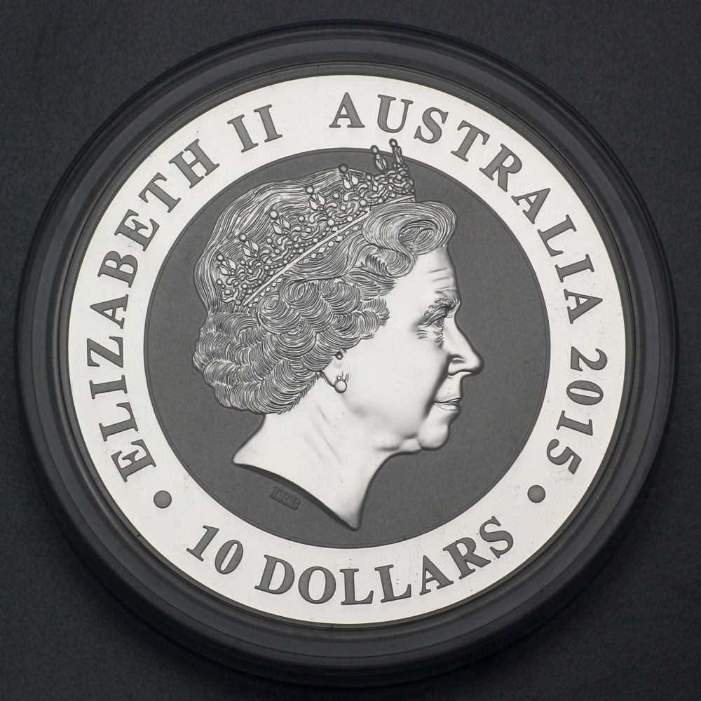 Silbermünze 10oz "Kookaburra" 2015 (Australien) - Detailansicht 3
