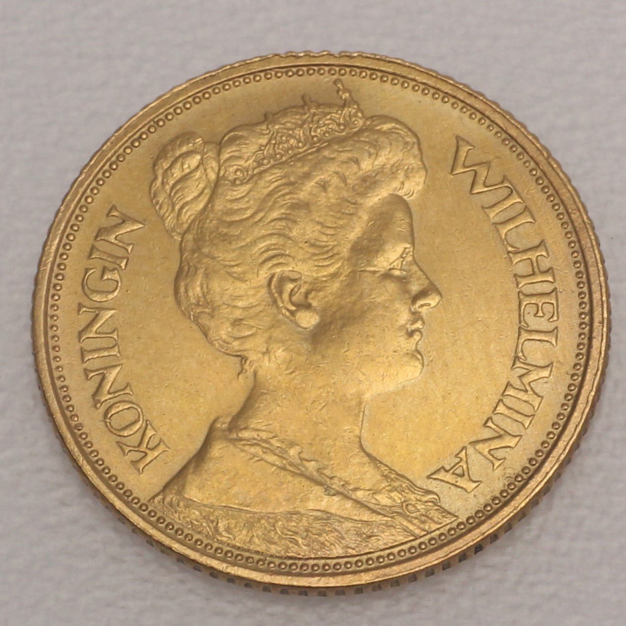 Goldmünze 5 Gulden "Wilhelmina" versch. Jahrg. (Niederlande) - Hauptansicht