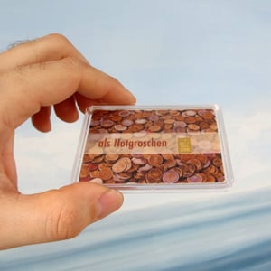 Goldbarren 1g "Gold als Notgroschen" (Flip) - Miniaturansicht 2