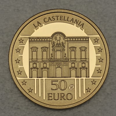 Goldmünze 50 Euro 2009 La Castellania (Malta) - Miniaturansicht 1