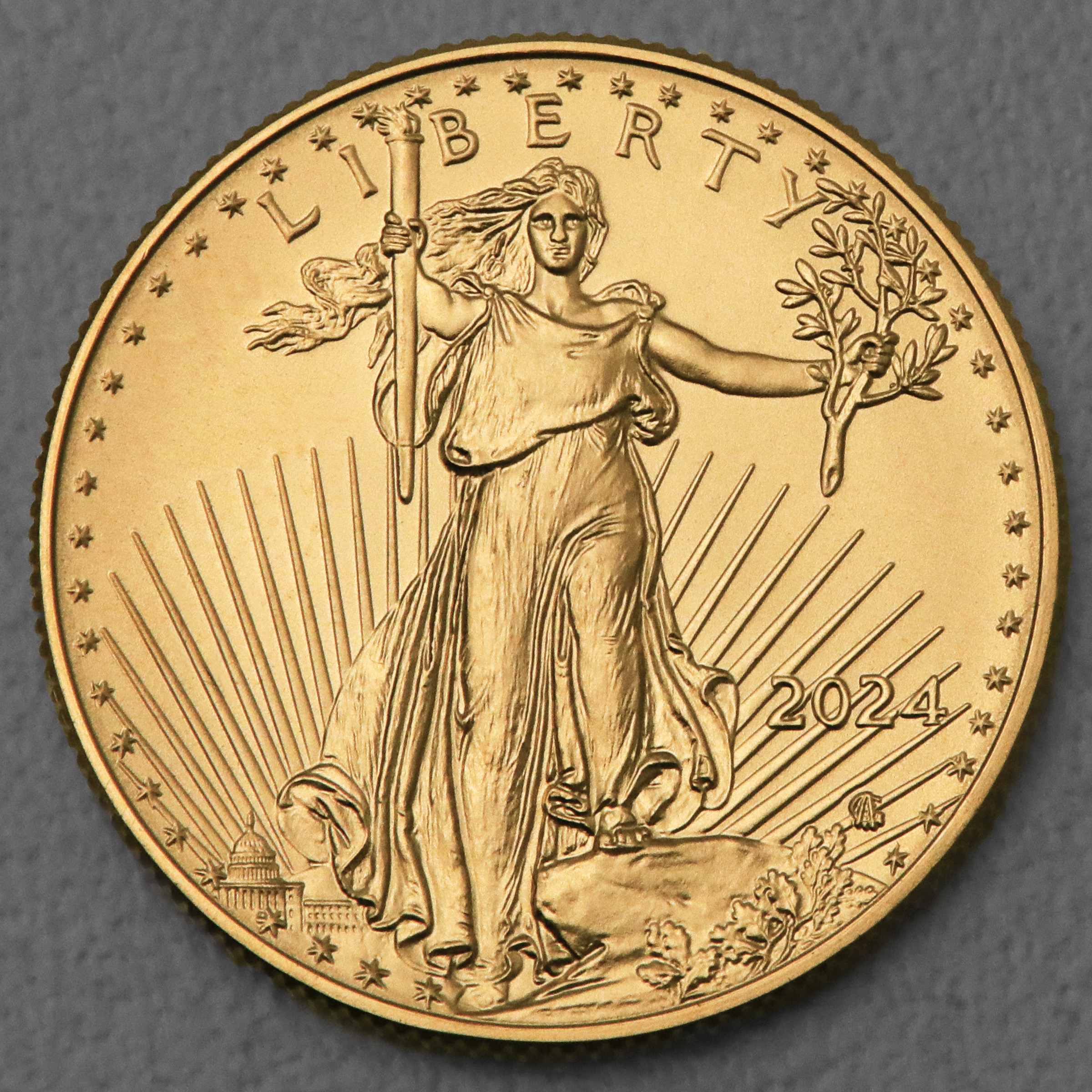Goldmünze 1/2oz "American Eagle" 2024 (USA) - Detailansicht 1