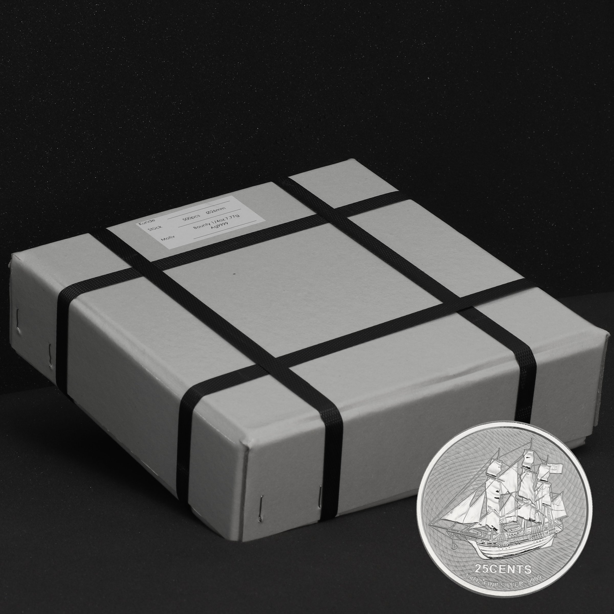 Silbermünze 500 x 1/4oz "Bounty" Masterbox (Cook Islands) - Hauptansicht