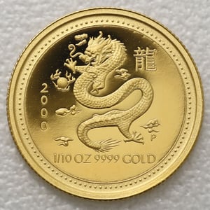 Goldmünze 1/10oz "Drache" 2000 (PP) Lunar I – Year of the Dragon (Australien) - Hauptansicht