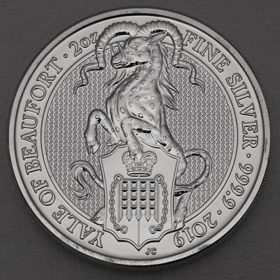 Silbermünze 2oz "Yale of Beaufort" 2019 The Queen s Beasts (Großbritannien) - Hauptansicht