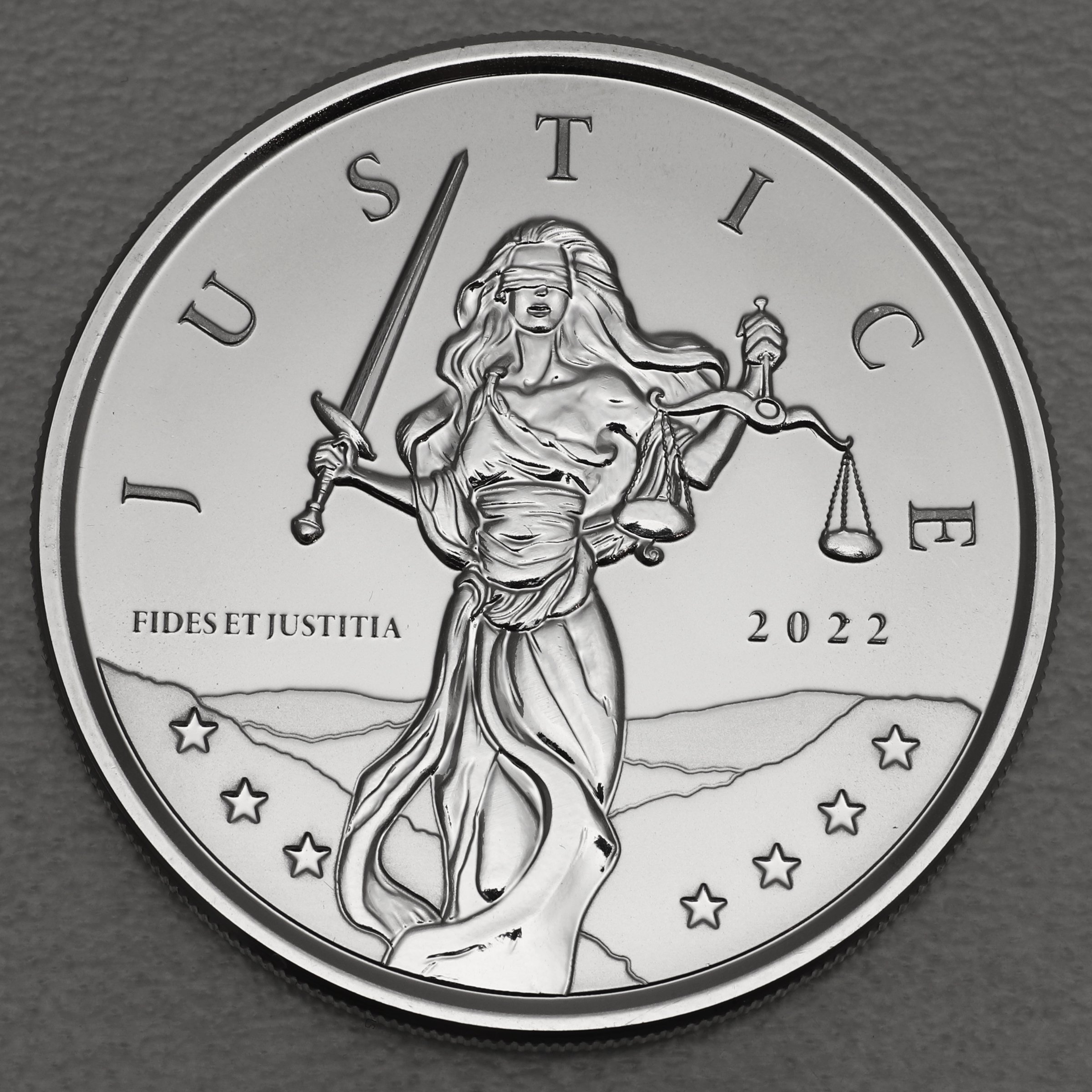 Silbermünze 1oz "Lady Justice" 2022 (Gibraltar) - Hauptansicht