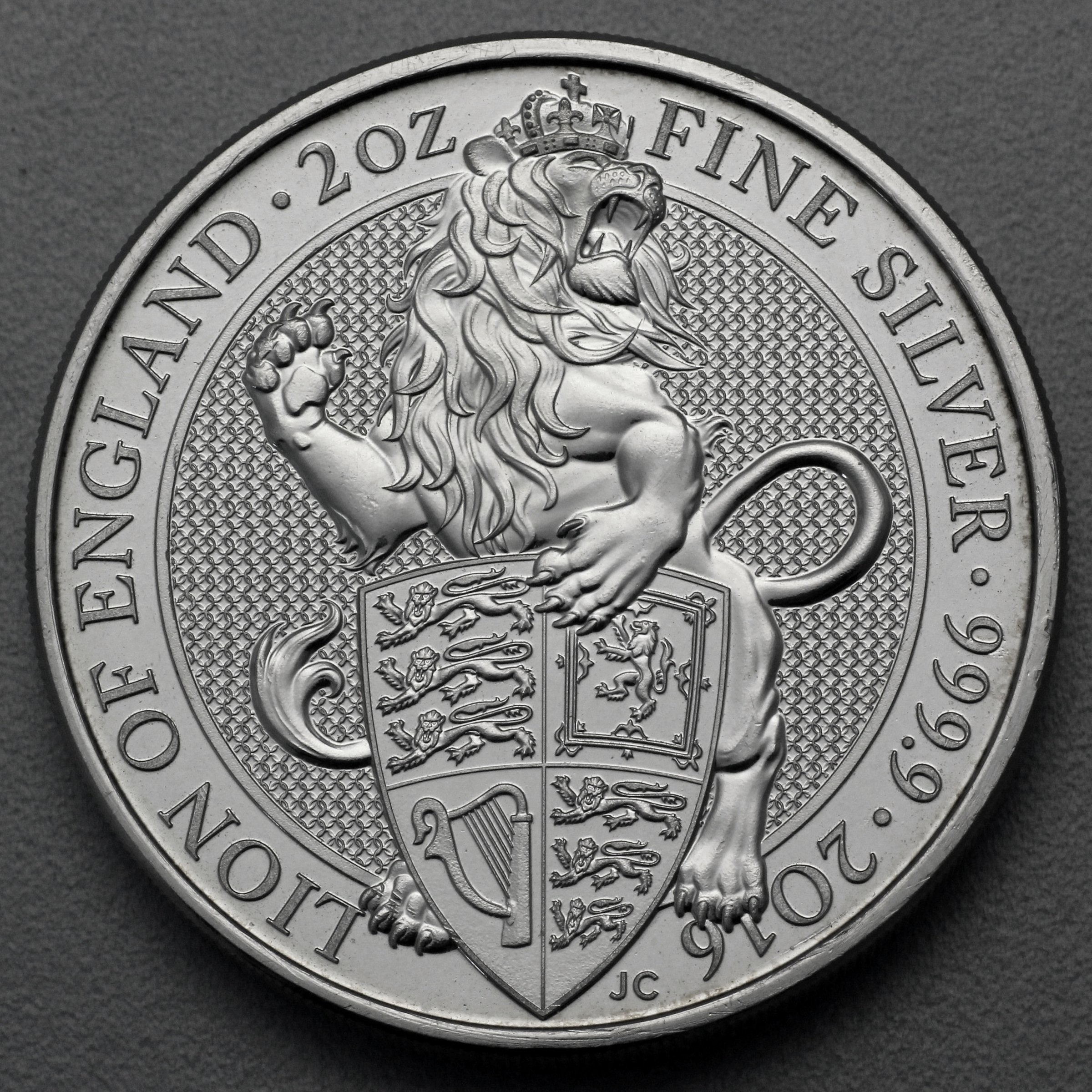Silbermünze 2oz "Lion of England" 2016 The Queen s Beasts (Großbritannien) - Hauptansicht