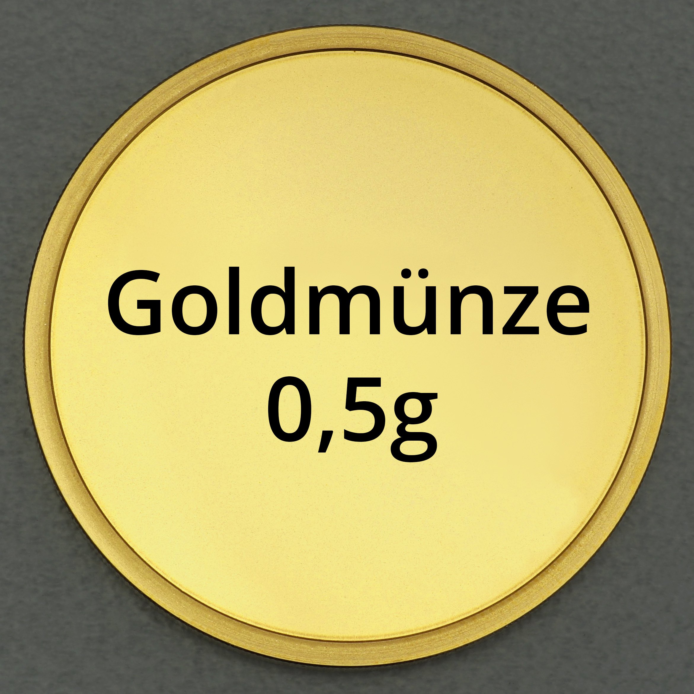 Goldmünze 0,5g "Anlagegoldmünze" (diverse Hersteller) - Hauptansicht