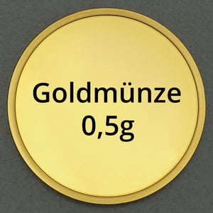 Goldmünze 0,5g "Anlagegoldmünze" (diverse Hersteller) - Hauptansicht