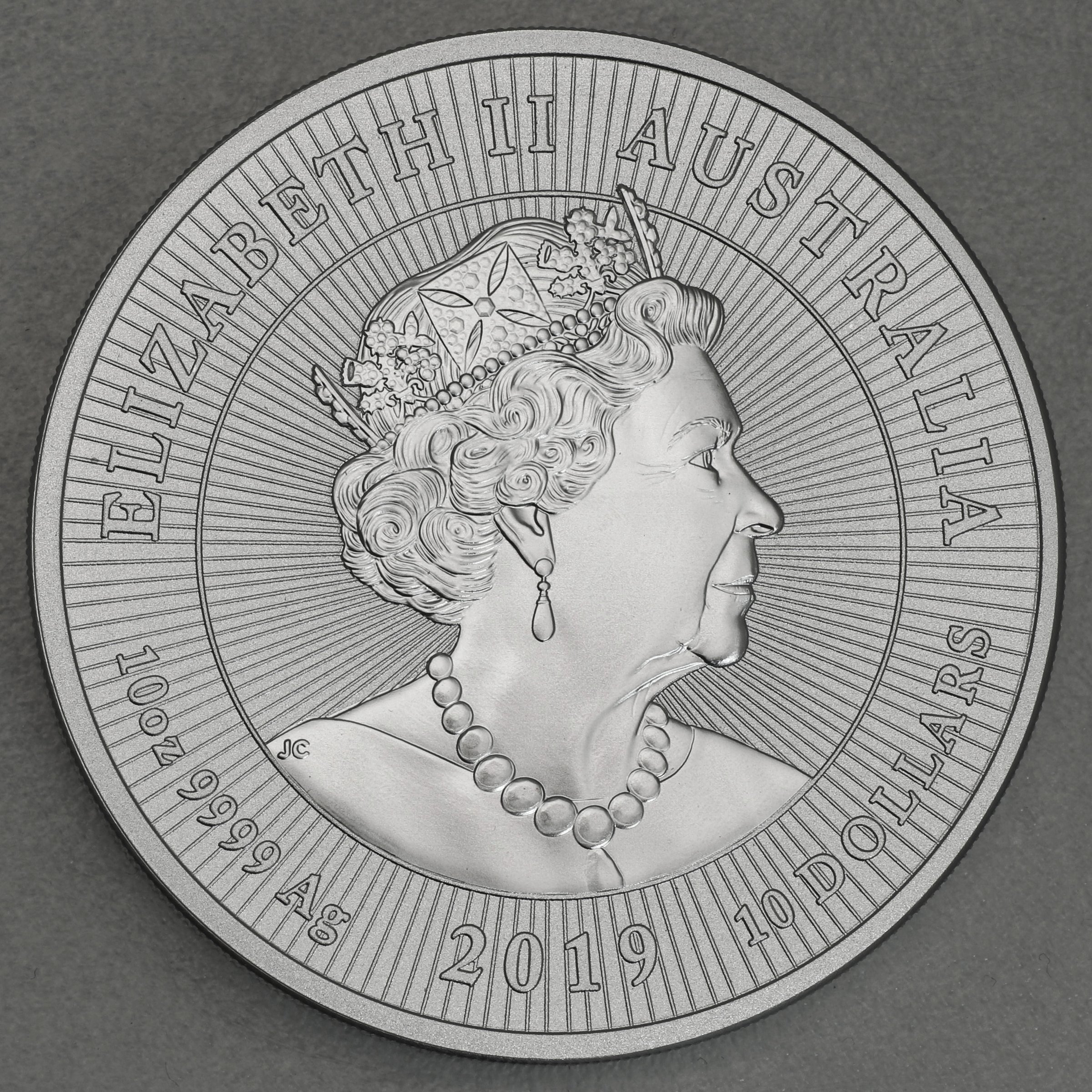 Silbermünze 10oz "Mother & Baby Krokodil" 2019 Next Generation (Australien) - Detailansicht 1