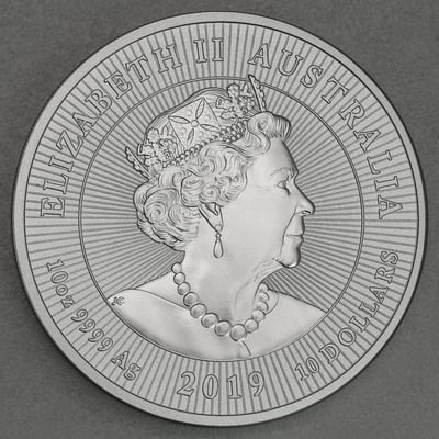 Silbermünze 10oz "Mother & Baby Krokodil" 2019 Next Generation (Australien) - Miniaturansicht 2