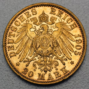 Goldmünze 20 Mark "Friedrich August" (Sachsen) - Miniaturansicht 2