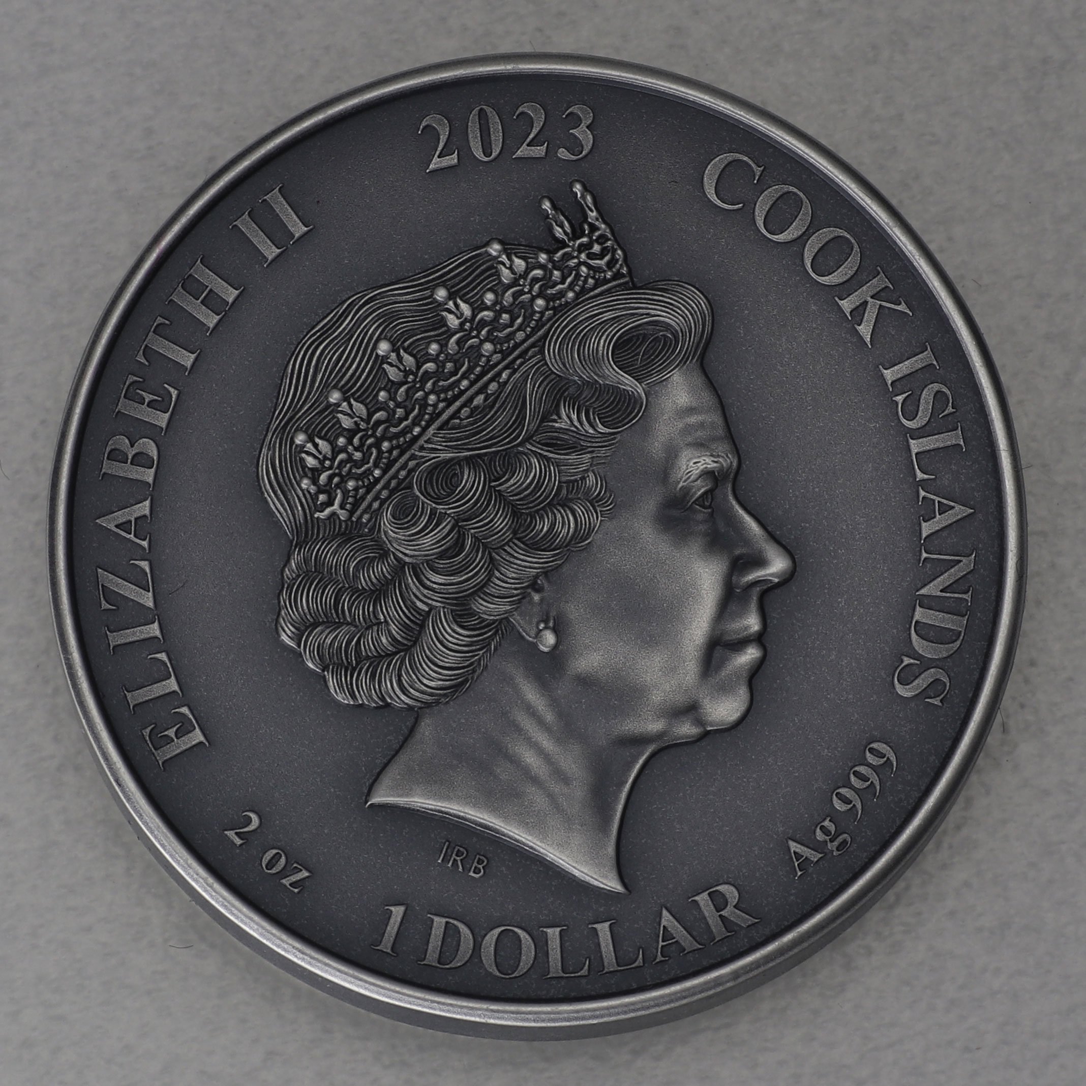 Silbermünze 2oz "Hel" 2023 (HR/AF/vergoldet) Norse Gods (Cook Islands) - Detailansicht 1