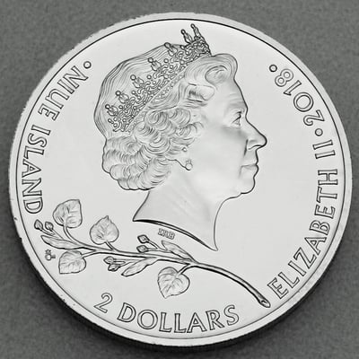 Silbermünze 1oz "Tschechischer Löwe" 2018 (Niue) - Miniaturansicht 2
