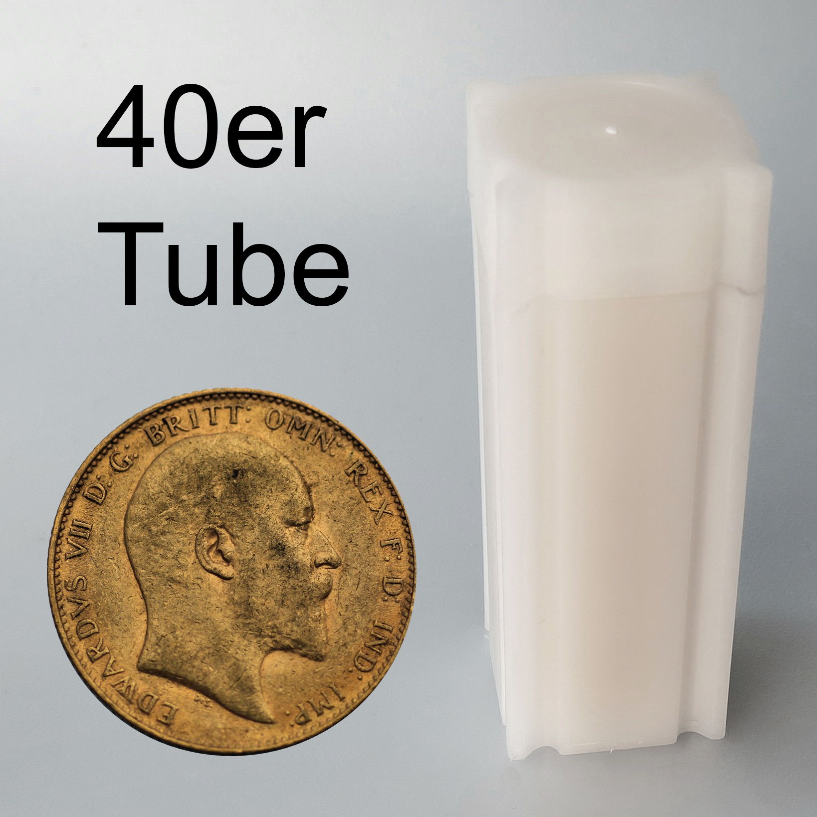 Goldmünze 40 x 1 Sovereign "Edward VII." Tube (Großbritannien) - Hauptansicht