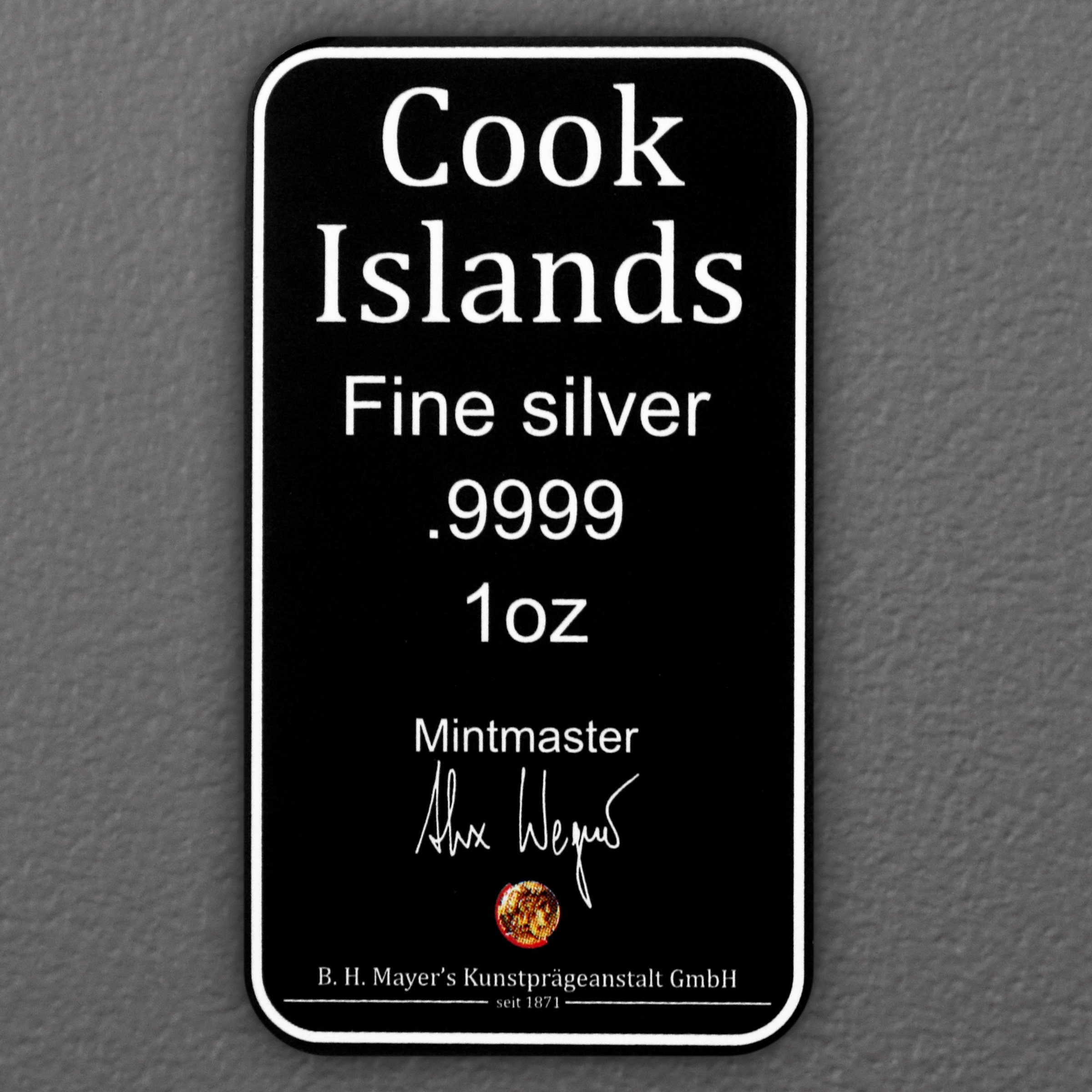 Silbermünzbarren 1oz "New Generation" 19% (Cook Islands) - Detailansicht 2