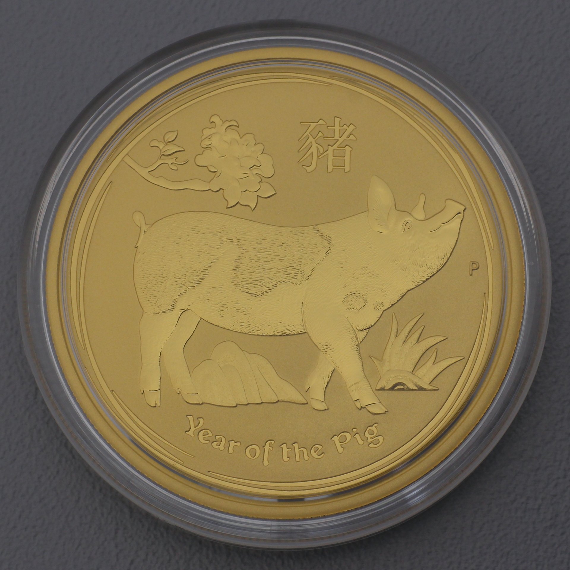 Goldmünze 1oz "Schwein" 2019 Lunar II – Year of the Pig (Australien) - Detailansicht 2