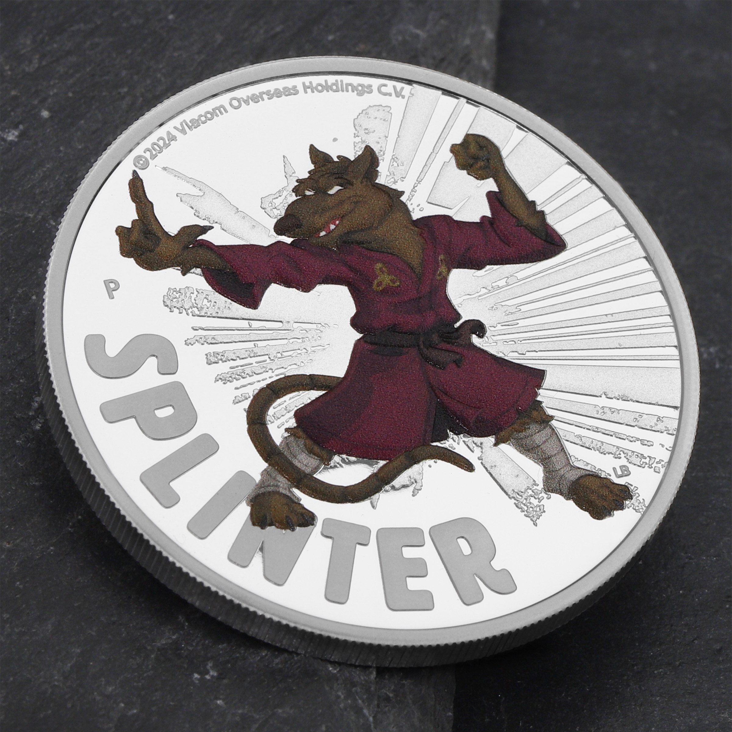 Silbermünze 1oz "Splinter" 2025 (PP/koloriert) Teenage Mutant Ninja Turtles™ (Tuvalu) - Detailansicht 4