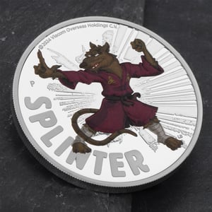 Silbermünze 1oz "Splinter" 2025 (PP/koloriert) Teenage Mutant Ninja Turtles™ (Tuvalu) - Miniaturansicht 5