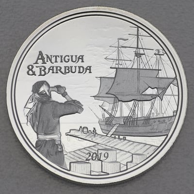Silbermünze 1oz "Rum Runner" 2019 Eastern Caribbean 8 (Antigua und Barbuda) - Miniaturansicht 1