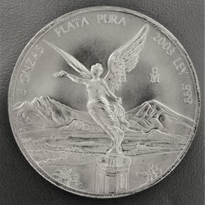 Silbermünze 5oz "Libertad" 2003 (Mexiko) - Miniaturansicht 1