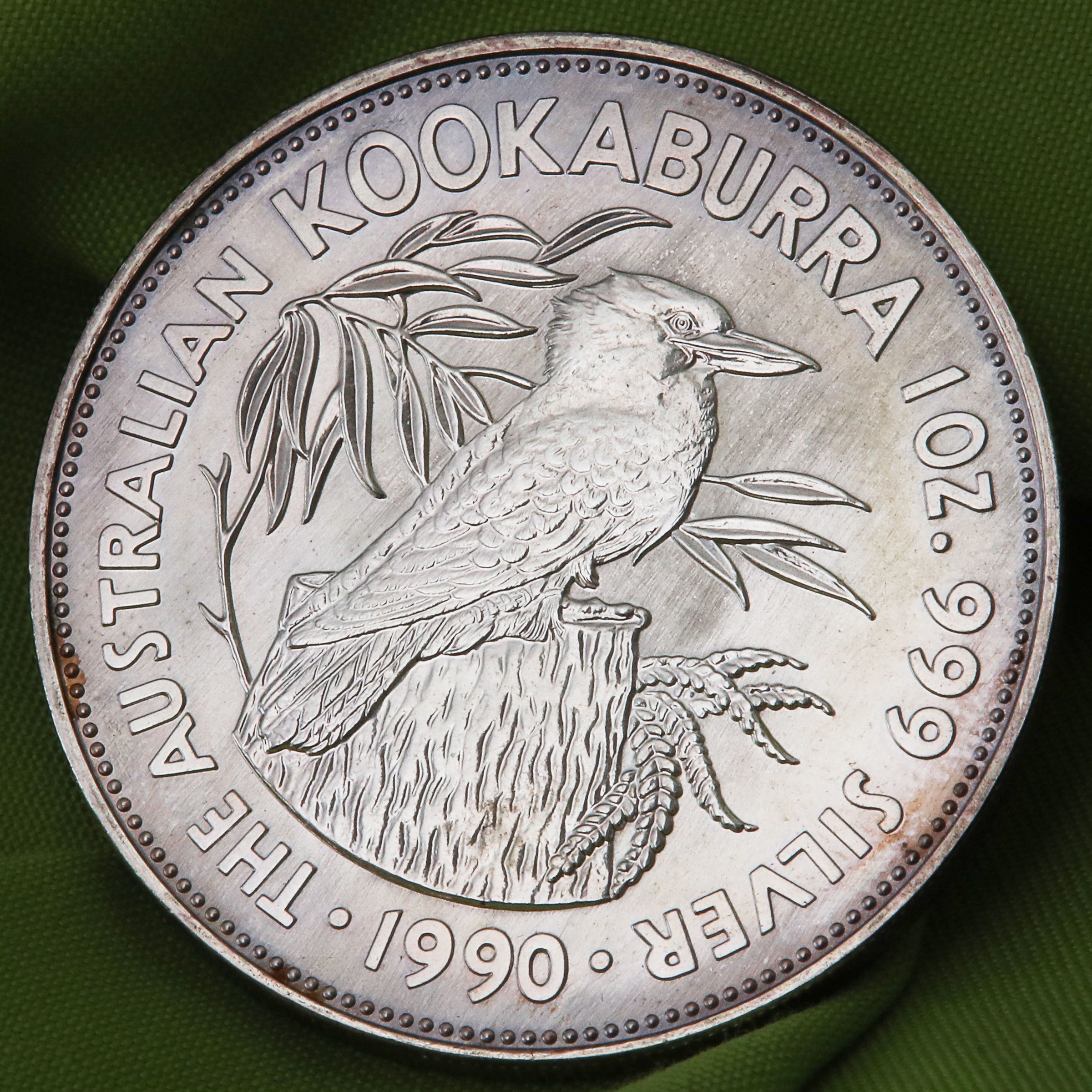 Silbermünze 1oz "Kookaburra" 1990 diff. (Australien) - Detailansicht 4