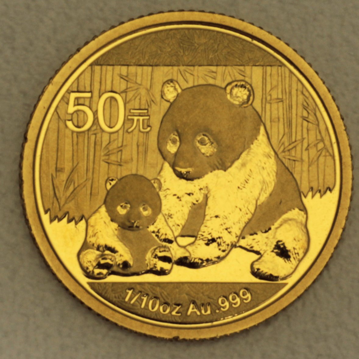 Goldmünze 1/10oz "Panda" 2012 (China) - Hauptansicht