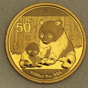 Goldmünze 1/10oz "Panda" 2012 (China) - Hauptansicht