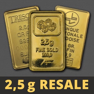 Goldbarren 2,5g "Resale" (div. Hersteller) - Hauptansicht