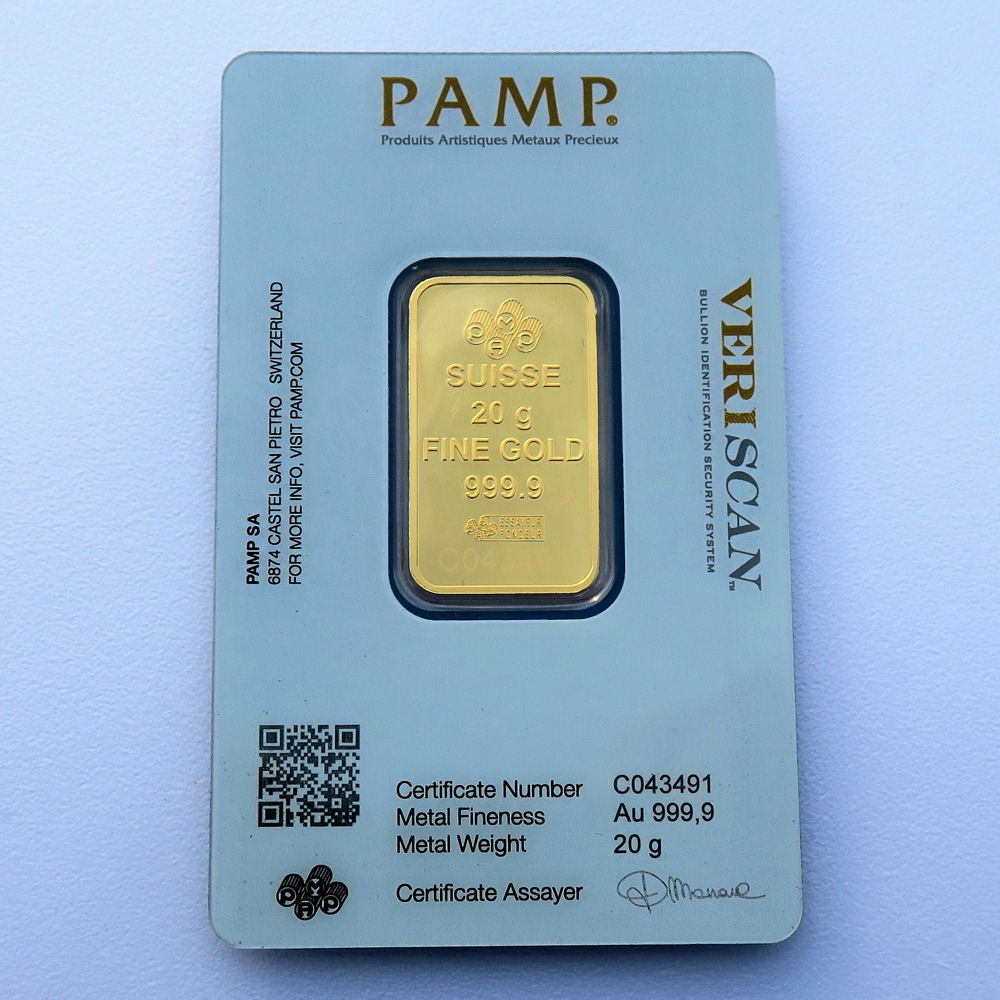 Goldbarren 20g PAMP "Fortuna" - Detailansicht 1