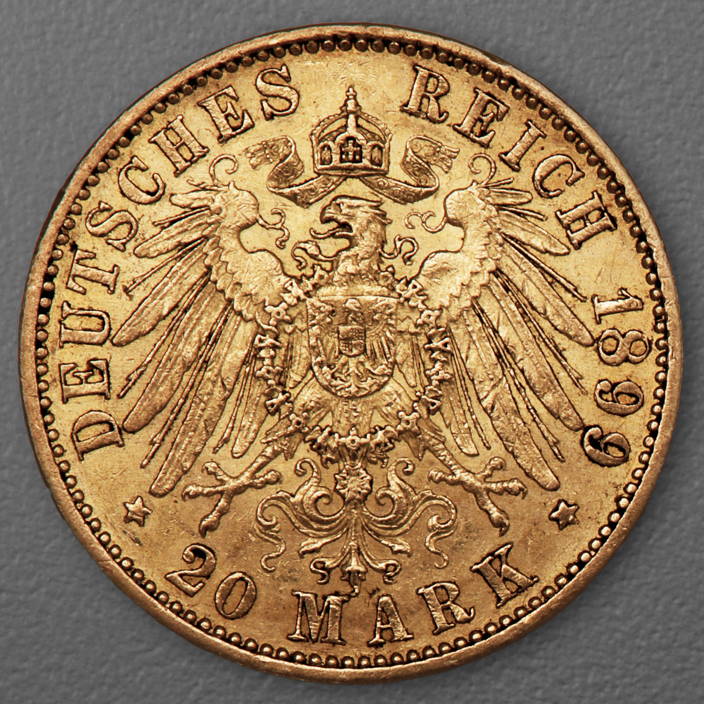 Goldmünze 20 Mark "Wilhelm II." 1899-A J.252 (Preußen) - Detailansicht 1